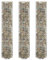 AUVYI Steinkorb Gartendeko Gabionen Hochbeet Rund 30x150 cm 3 Stück Terrasse WandnSäule Stabile Konstruktion Gabione Steingabionen Gabionenkörbe Outdoor Pflanzkorb Verzinktes Stahl