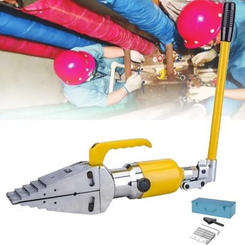 ZHIXUMM Hydraulic Spreader Tool, Hydraulic Spreader, Integral Hydraulic Flange Spreader Tool 10t Portable Wedge Expander Splitter Manual Alloy Steel Stretching Pliers Maximum Spread 81mm