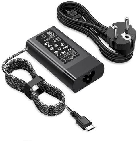Nouveau Slim 65W HP USB C Chargeur d’Ordinateur Portable Remplacement pour HP Chromebook X360, Spectre X360, Envy X360,Elitebook X360,Chromebook,Elite x2,Envy,ProBook Travel Type C Alimentation