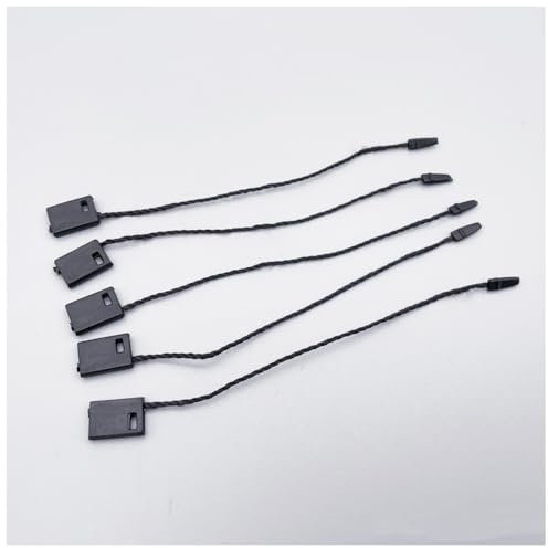 990 STK Hängeetiketten Nylonschnur mit Schnappverschluss Sicherheitsfäden zum Anbringen Loop Pins Sicherheit Etiketten Befestigung Kleidung Tag Seil Tags String für Preisschild Schmuck 10cm