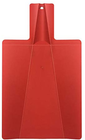 1 planche à découper créative pliable multifonction respectueuse de l'environnement en forme de pelle Ustensiles de cuisine (rouge)