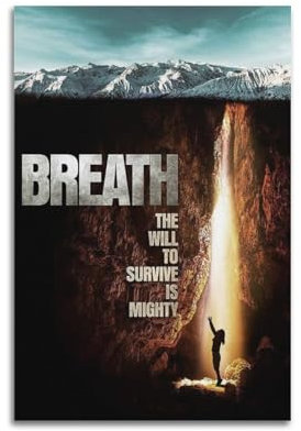 AYERWAENN Atem Poster, ästhetische Wandkunst, Leinwand, Vintage-Poster, dekoratives Gemälde, Wohnzimmer, Schlafzimmer, Dekoration, 20 x 30 cm, ungerahmter Stil