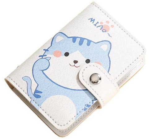 Harewtwy Mini Porta Carte di Credito con 20 Slot per Carte + 2 Slot per Documenti D'Identità, Portamonete Porta Carte di Credito Anti-Smagnetizzazione, Durevole B