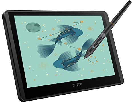 Yctze LCD Graphics Drawing Tablet, 11.6 Inch Screen Monitor, 1366x768 Resolution Drawing Pad with 8192 Pressure Levels, Tilt Function & USB Powered, Ideal for Digital Art