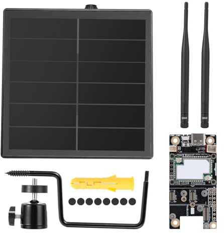 AYWHP D5L Meshtastic Solar-LoRa-Repeater,kompatibel mit Meshtastic Meshcore-Knoten, 868-MHz-Antenne, Solarpanel, integriertem 5000-mAh-Akku und Laderegler