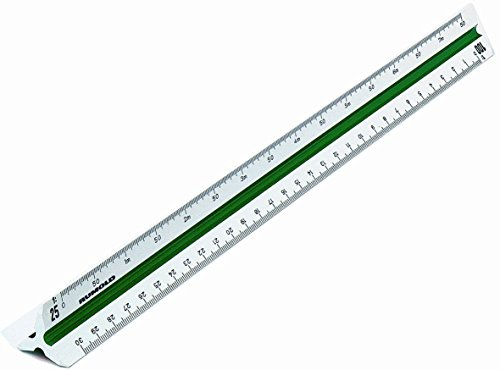Rumold Dreikantmaßstab 150/150KE/DIN/30 30 cm weiß Kunststoff ingenieur DIN