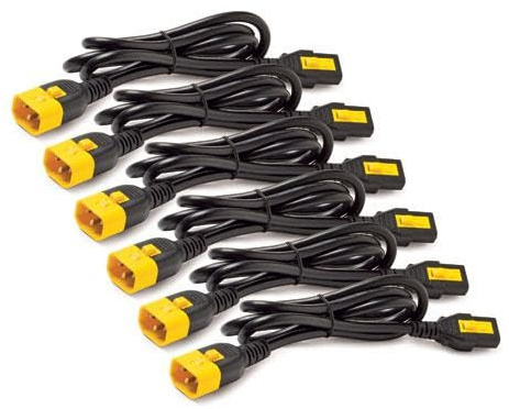 APC AP8702S-WW Power Cord Kit (6 Ea, Locking C13 auf C14, 0,6 m)