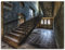 ARTLAND Wanddeko Leinwand Bilder Wandbild 80x60 cm Lost Places Ruinen Architektur Gebäude Altbau Modern T9RG