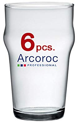 Nonic Lot de 6 verres à bière ou cidre (demi-pinte)