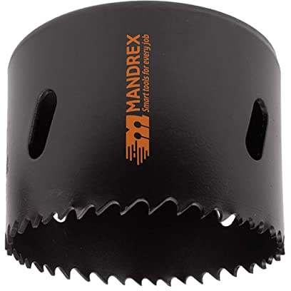 Mandrex | Bi-Metall Lochsäge EasyXcut M3 mit 45 mm Schnitttiefe für Stahl, Eisen, Holz, & PVC | MHB300095B | Ø 95 mm