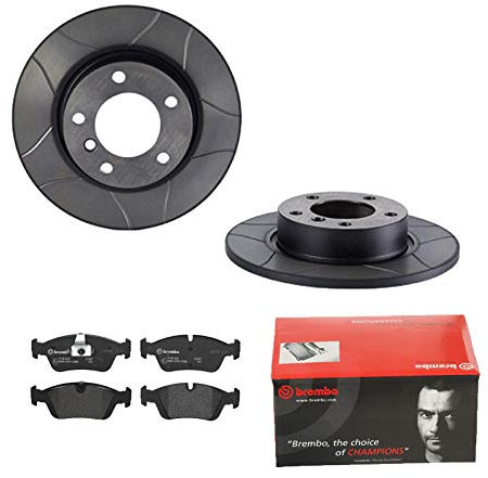 2 Bremsscheiben Voll 286 mm + Bremsbeläge Vorne von Brembo Voll (1420-53570) Bremsensatz Bremsanlage Bremsen-Kit,Bremsenset, Bremsscheiben, Bremsbeläge, Bremsen-Set, Beläge, Bremsbelag,