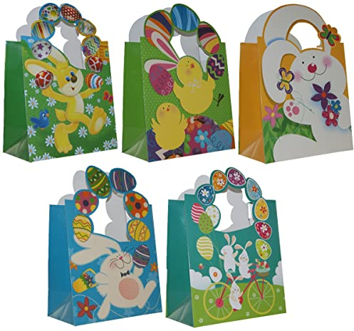10 Geschenktüten Ostern Osterhase 23x18x10 Geschenktaschen Tragetasche Ostertüten Ostertaschen 13-2021