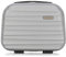 WITTCHEN Valise cosmétique Trousse de Toilette Valise de Voyage Bagage à Main Bagage Cabine en ABS Trousse de Toilette Sac à cosmétiques Femme Groove Line Gris