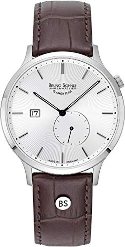 Bruno Söhnle Herren Analog Quarz Uhr mit Leder-Kalbsleder Armband 17-13212-241