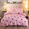 Summer Fruit Duvet Cover Set Pink Strawberries King Size Lovely Bedding Set Decorative Comforter Cover with 2 Pillow Shams Bedding &Linen Vibrant Microfiber Quilt Cover Red 3 Zipper