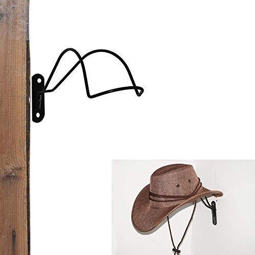 Porte-chapeau de cowboy/cowboy mural à suspendre Décoration rustique/homme et femme Style western Cowboy/cowgirl Chapeau de paille Support de rangement Porte-chapeau de paille Organiseur – Métal