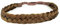 BOBIYA 2 Stränge synthetische haar flocht stirnband klassische chunky geflochtene zöpfe elastic stretch toupet für frauen-mädchen-schönheits-zusatz (mittel braun)