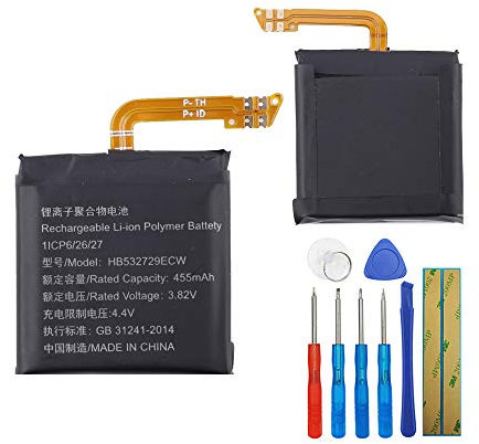 E-yiiviil Batteria di ricambio HB532729ECW compatibile con Huawei Watch GT2 46 mm con strumenti