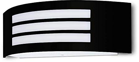 Kwazar Luminaire - Aussenlampe Wand - Wandleuchte Außen - Ausenbeleuchtung Hauswand, Wandlampe - 15W, E27, IP44 für Hauseingang, Terrasse, Balkon - BENY Schwarz