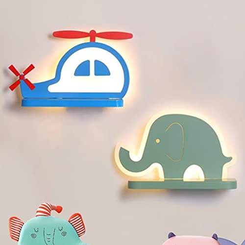 GUANSHAN LED Cartoon Wandleuchte Kinder Schlafzimmer Beleuchtung Lagerung Wandleuchte Kreative Wandleuchte Nachttischlampe Für Jungen, Mädchen, Kinderzimmer