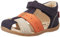 KICKERS Bigbazar-2 Sandale Garçon Marine Beige Orange, 23 EU
