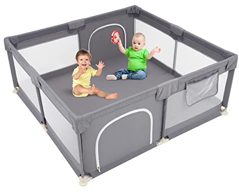 Parque Infantil Bebé 150cm*150cm*62cm|Centro de Juegos para Niños|Centro de juegos Patio Hogar Interior y exterior Centro de actividades para niños Valla