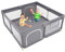 Tragbarer KinderLaufstall Kinderzaun 150cm*150cm*62cm | Laufstall für Drinnen und Draußen | Activity Center Zaun|Anti-Fall-Laufstall, Laufgitter für Kleinkinder und Babys