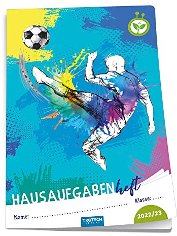 Trötsch Jahresbezogenes Hausaufgabenheft Grundschule Fussball 2022/2023: Planer Schülerkalender Hausaufgabenheft Timer für die Grundschule (Hausaufgabenheft: jahresbezogen)