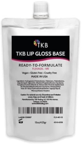 TKB Trading, LLC TKB Lipgloss-Basis (Flexagel ME) | Transparente Lipgloss-Basis für selbstgemachten Lipgloss | gebrauchsfertig | Feuchtigkeitsspendend