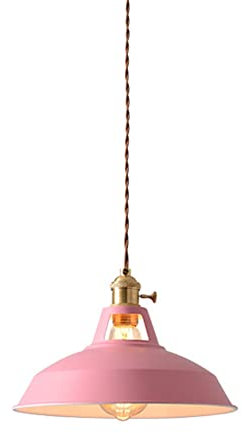 TPWEWRX Moderne Macaron Pendelleuchten Eingebauter Schalter Kreative Decken Hängeleuchte Art Deco Pendelleuchte Kronleuchter für Kücheninsel Wohnzimmer Restaurant Café Bar (Pink)