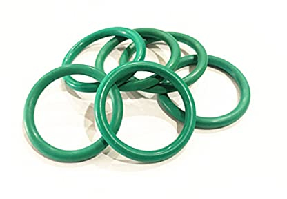 MACHSWON 50 Stück Fluor Gummi O-Ringe Dichtung Gummi Unterlegscheibe Rund Dichtungsring 26 mm Außendurchmesser 21 mm Innendurchmesser 2,5 mm Breite FKM Dichtungsringe Dichtungsösen Grün