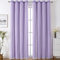 Nyescasa Verdunklungs Vorhänge Kinderzimmer Vorhang Doppellagige Gardienen mit Höhlen Sterne mit Voile Ösenschal für Wohnzimmer Schlafzimmer Mädchen Dekoschal 2er Set 244x132cm(H×B) Lila