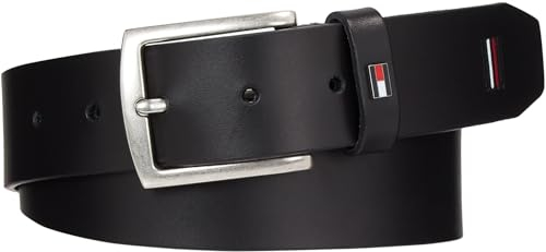 Tommy Hilfiger Herren Gürtel Denton 3.5 Ext Ledergürtel, Schwarz (Black), 105