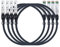 H!Fiber.com 4 Stück, 10Gb/s SFP+ DAC Kabel, 2-meter (6.6 ft), 10GBase-CU Passiv Direct Kupfer Twinax SFP+ Kabel für Cisco SFP-H10GB-CU2M, Ubiquiti, Netgear, and Other Open Switches and NIC