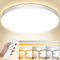 OUILA Deckenlampe LED Deckenleuchte Flach Dimmbar mit Fernbedienung, 3000K~6500K, 24W, 2000LM, IP44 Wasserfest Deckenleuchten Rund, Küchenlampe Lampen Decke für Schlafzimmer/Wohnzimmer/Balkon Ø28cm