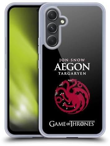 Head Case Designs Offizielle HBO Game of Thrones Jon Snow Aegon Grafiken Soft Gel Handyhülle Hülle kompatibel mit Samsung Galaxy A54 5G