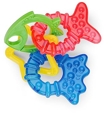 Baby Einstein, Set con Giocattolo massaggiagengive Cool Critters Ocean Explorers, 3-36 Mesi, Multicolore