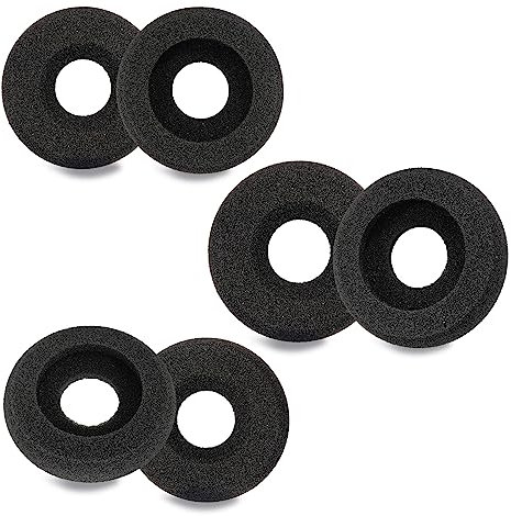 Replacement Ear Cushions Foam for Plantronics Headset, Headphone Covers Ear Pads for Plantronics Blackwire 3210 3220 3320 C3225 HW261N HW510 HW520 Jabra PRO 920 930 9450 Biz 2300 2400 (6 Pack)