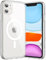 JETech Magnetic Case for iPhone 11 6.1-Inch Compatible with MagSafe Wireless Charging, Shockproof Phone Bumper Cover, Anti-Scratch Clear Back (Clear)