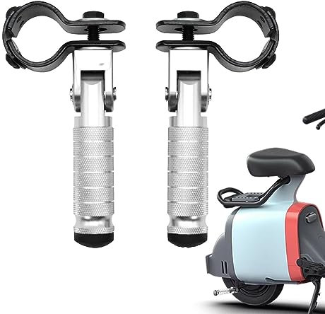 cypreason Repose-Moto | Repose-pédales Moto universels en métal - Pédales Cadre Moto, Repose-Pieds pliants pour vélos, Scooters, Motos