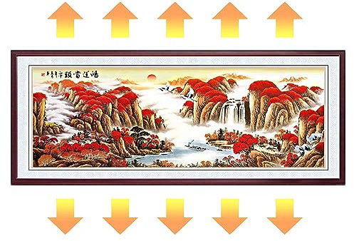 GAGALU Graphene Carbon Crystal Wall Warm Mural, 2200W Electric Heating Plate, Energy-Saving Wall-Mounted Heater, Suitable for 20-25㎡,D