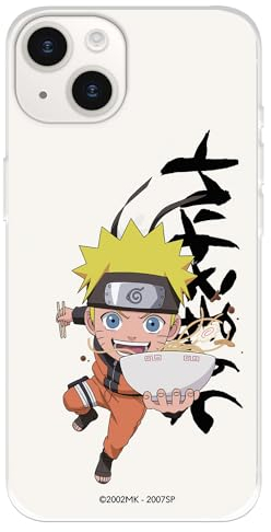 Schutzhülle kompatibel mit iPhone 15, offizielles Naruto Baby Naruto Ramen zum Schutz Ihres Handys. Flexible transparente Silikonhülle, offizielles Lizenzprodukt von Naruto