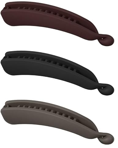 Apricitie 3 PCS Banane Haarspangen, Vintage Bananen-Haarspangen, Fisch-Clips für Langes Haar, Kamm Fish Clips, Banana Hair Comb für Damen und Mädchen