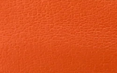 Hochwertiges Kunstleder-Manuela-Matt 0,5m - 150 cm Breit Lederimitat für Taschen,Patchwork,Basteln,Deko,Lederoptik-360 g/QM- Meterware (Orange)