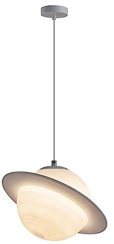 Jadssox Weiße Pendelleuchte, Deckenleuchte, nordische Planet-Hängelampe, hängende Deckenleuchte für Kinderzimmer, Moderne Hängelampen für Kinderzimmer, Wohnzimmer, Kindergarten