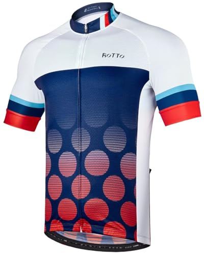 ROTTO Herren Radtrikot Fahrrad T-Shirt Kurzarm