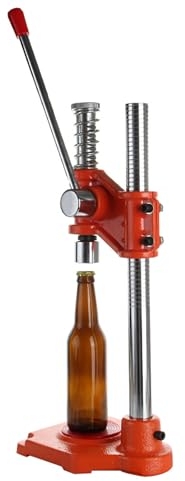 Machine à capsuler Manuelle, Outil de capsulage de Bouteilles de bière avec Base antidérapante et poignée réglable, Bouchons de Bouteilles Ronds de 26 mm pour bière brassée à la Maison et Boissons g