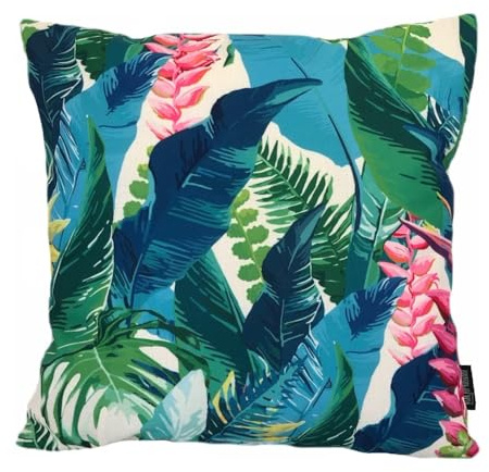 Kissenbezug 45x45 cm - Tropical Bunt - Kissenhülle - Dekokissen | Zierkissen, Sofakissen, Deko Wohnzimmer, Kissenbezüge 45x45, Baumwolle/Leinen