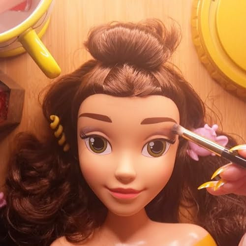 Beauty and the Beast Makeup on Belle Doll Head