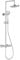 Zing2 Adjustable Thermostatic Rigid Riser Diverter Bar Shower Chrome